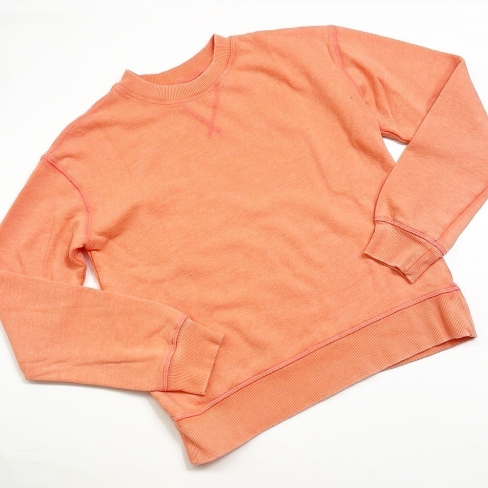 SO orange crew neck sweater